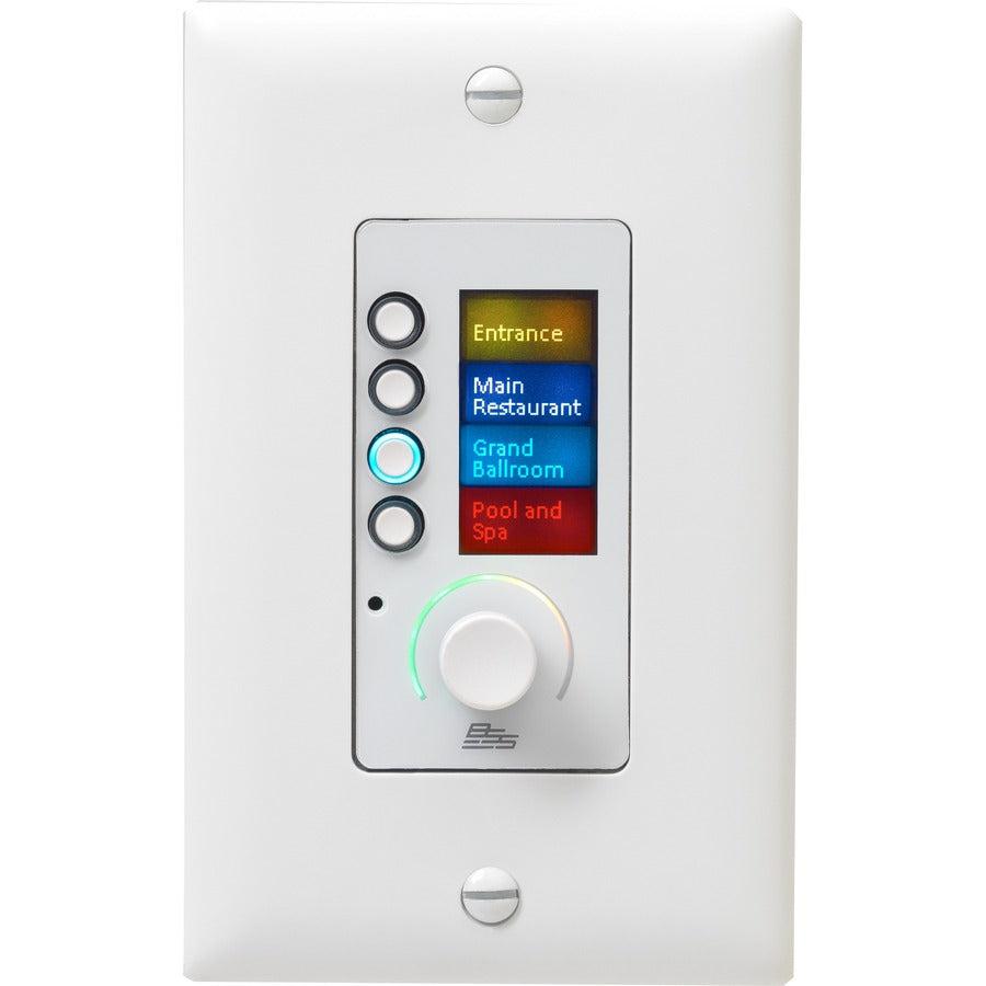 BSS EC-4BV Ethernet Controller with 4 Buttons and Volume Control BSSEC4BV-WHT-M