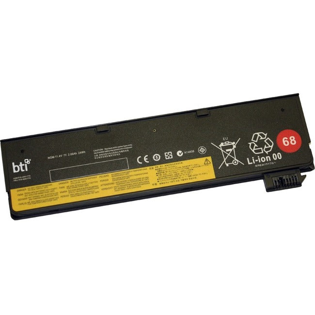 BTI 0C52861-BTI 11.4V 24WHR LI-ION BATTERY 68, 121500146, 121500147, 121500148, 0C52861, 45N1124, 45N1125, 45N1126, 45N1127, 45N1128, 45N1775, 45N1776