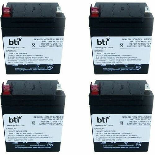 BTI 12V 5.5Ah Sealed Lead Acid Battery 4-Pack – Reliable Backup Power