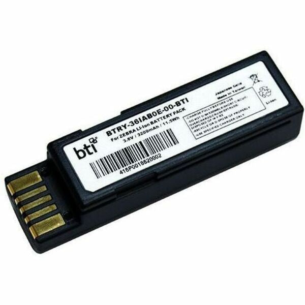 BTI 3.6V Li-Ion Scanner Battery BTRY-36IAB0E-00-BTI for Zebra Scanners