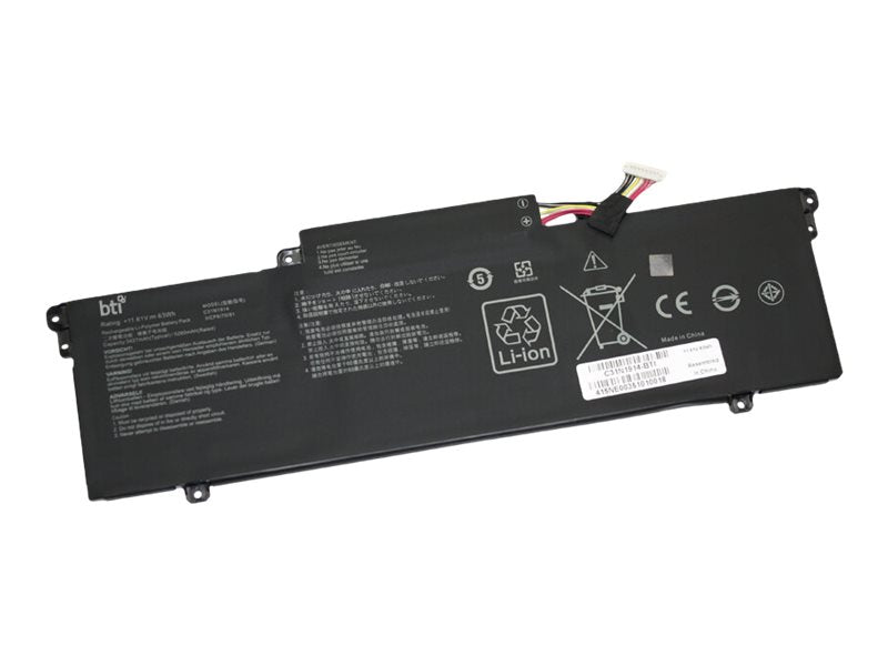 BTI - Notebook battery (equivalent to: ASUS C31N1914) - lithium ion - 3-cell - 5260 mAh - 63 Wh - for P/N: Q408UG-211.BL C31N1914-BTI