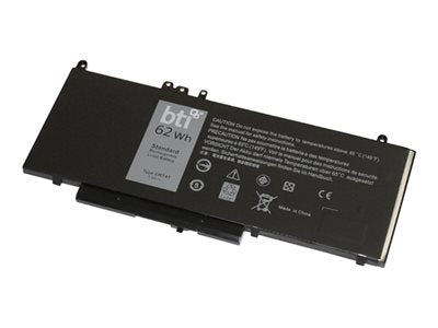 BTI - Notebook battery (equivalent to: Dell 451-BBUN) - lithium ion - 4-cell - 8160 mAh - 62 Wh 451-BBUN-BTI