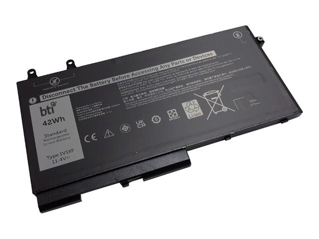 BTI - Notebook battery (equivalent to: Dell 451-BCLI) - lithium ion - 3-cell - 3680 mAh - 42 Wh 451-BCLI-BTI