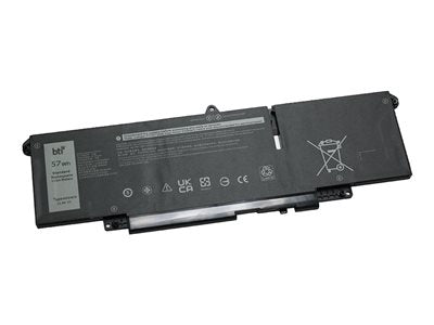 BTI - Notebook battery (equivalent to: Dell 66DWX) - lithium ion - 3-cell - 5000 mAh - 57 Wh 66DWX-BTI