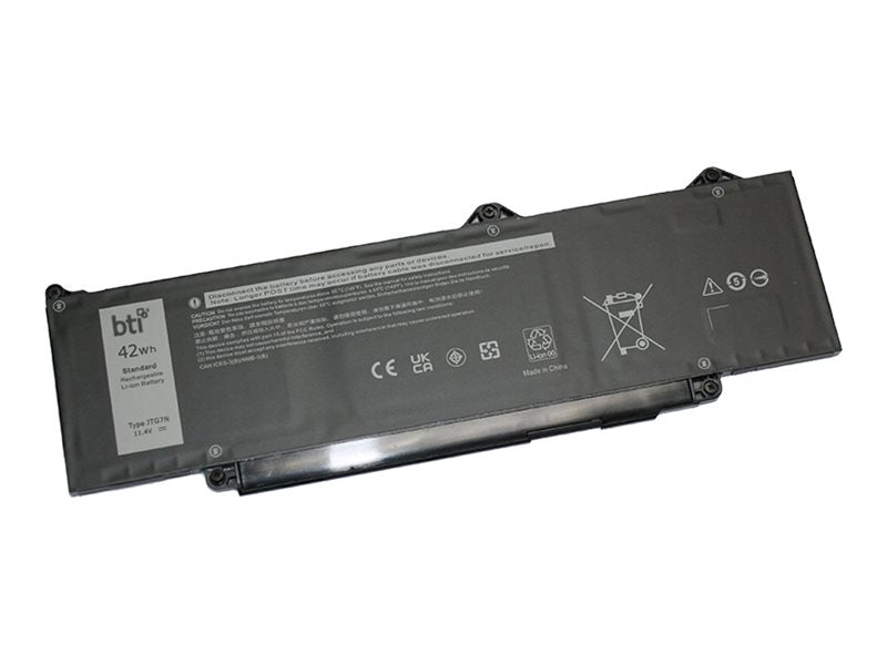 BTI - Notebook battery (equivalent to: Dell JTG7N) - lithium ion - 3-cell - 3680 mAh - 42 Wh JTG7N-BTI