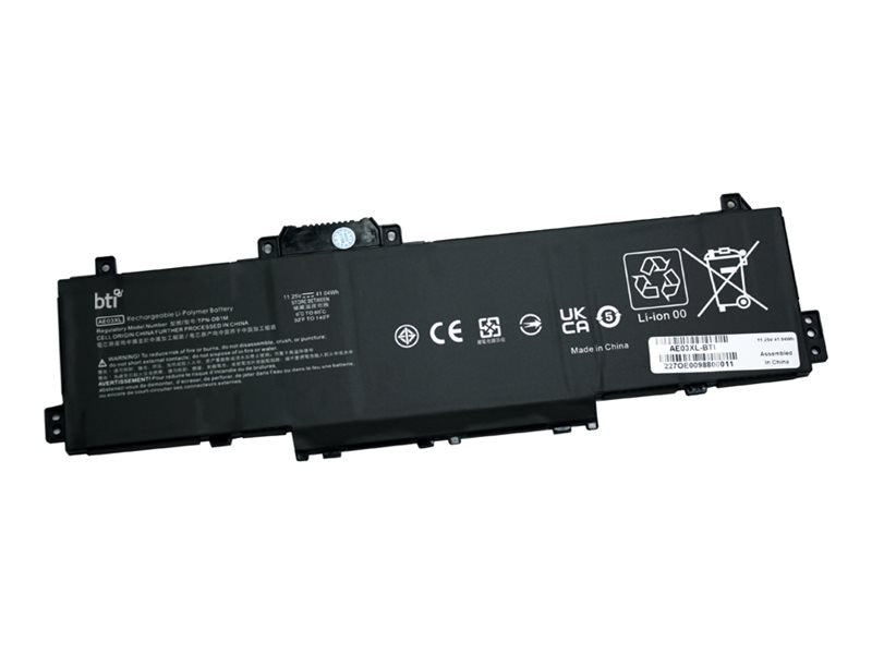 BTI - Notebook battery (equivalent to: HP AE03XL) - lithium ion - 3-cell - 3650 mAh - 41.04 Wh AE03XL-BTI