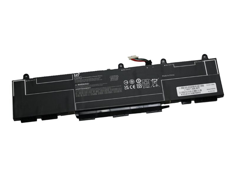 BTI - Notebook battery (equivalent to: HP L78551-005) - 11.55 V - lithium ion - 3-cell - 4590 mAh - 53 Wh - for HP EliteBook L78551-005-BTI