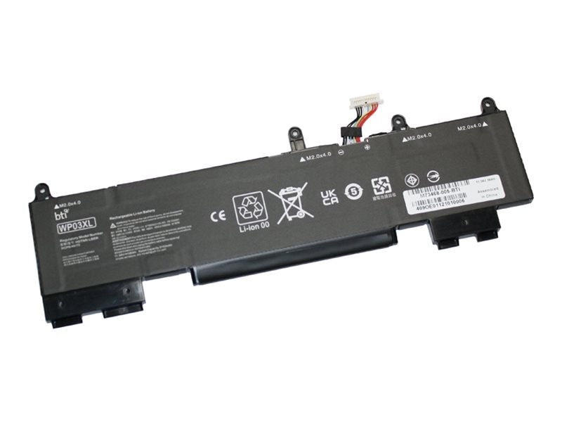 BTI - Notebook battery (equivalent to: HP M73468-005) - lithium ion - 3-cell - 3280 mAh - 38 Wh M73468-005-BTI