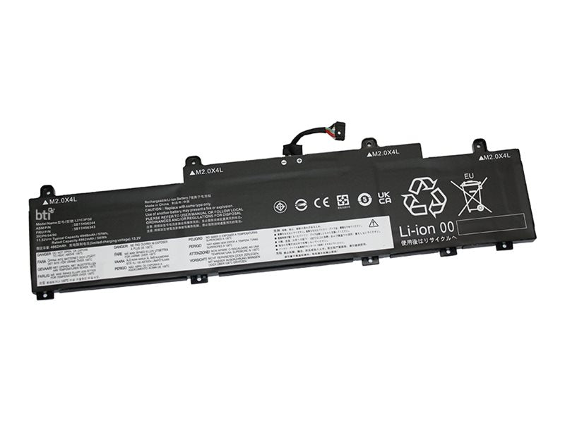 BTI - Notebook battery (equivalent to: Lenovo 5B11H56348) - 11.52 V - lithium ion - 3-cell - 4080 mAh - 47 Wh 5B11H56348-BTI