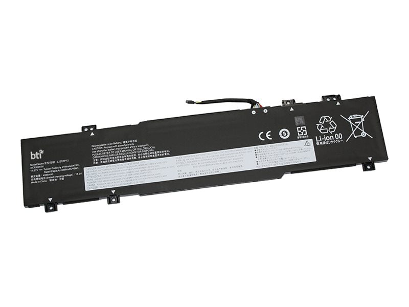 BTI - Notebook battery (equivalent to: Lenovo 5B11K09317) - 11.31V - lithium ion - 3-cell - 4160 mAh - 47 Wh 5B11K09317-BTI