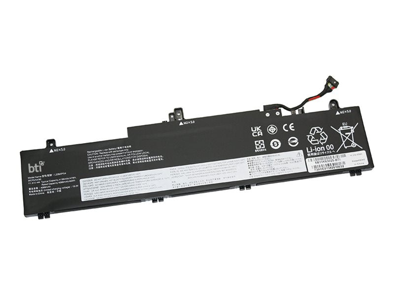 BTI - Notebook battery (equivalent to: Lenovo 5B11K63025) - 11.31V - lithium ion - 3-cell - 4160 mAh - 47 Wh 5B11K63025-BTI