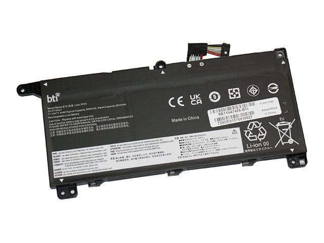 BTI - Notebook battery (equivalent to: Lenovo 5B11N47485) - 11.55 V - lithium ion - 3-cell - 3900 mAh - 45 Wh 5B11N47485-BTI