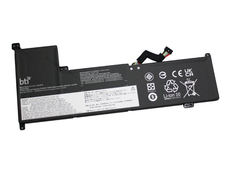 BTI - Notebook battery (equivalent to: Lenovo L19C3PF6) - lithium ion - 3-cell - 3730 mAh - 42 Wh L19C3PF6-BTI