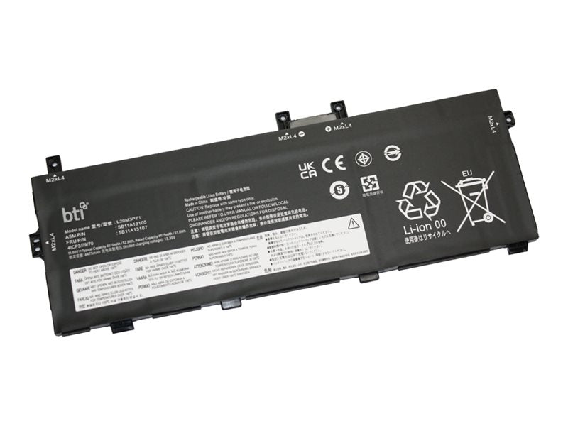 BTI - Notebook battery (equivalent to: Lenovo L20M3P71, Lenovo SB11A13105, Lenovo 5B11A13107, Lenovo 5B11A13108, Lenovo L20C3P71, L20M3P71-BTI