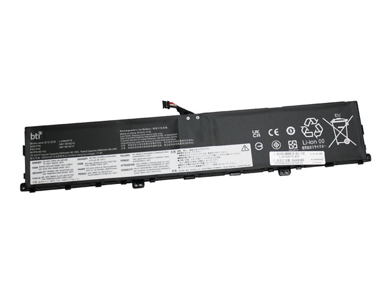 BTI - Notebook battery (equivalent to: Lenovo L20M4P75) - lithium ion - 4-cell - 5800 mAh - 90.1 Wh L20M4P75-BTI