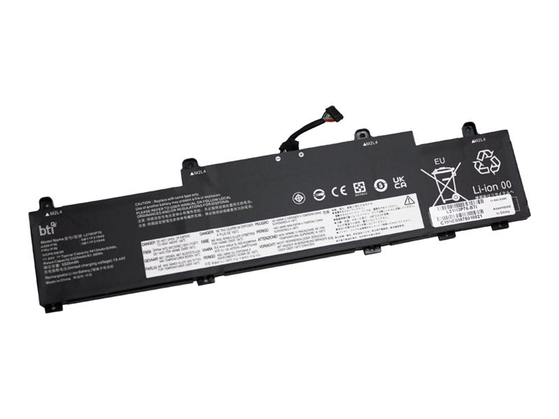 BTI - Notebook battery (equivalent to: Lenovo L21M3P76) - lithium ion - 3-cell - 5410 mAh - 63 Wh L21M3P76-BTI