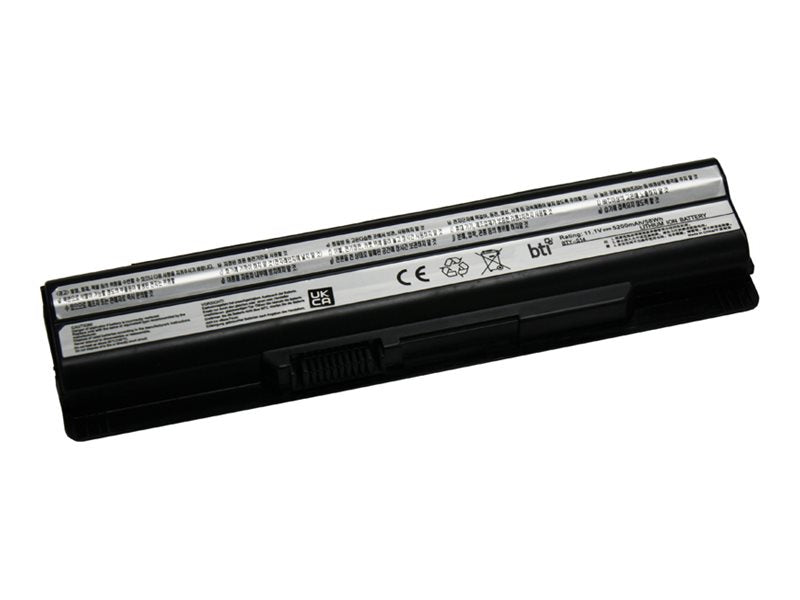 BTI - Notebook battery (equivalent to: MSI BTY-S14, MSI BTY-S15, MSI 40029683, MSI 40029231, MSI 40029150) - lithium ion - 6-cell BTY-S14-BTI