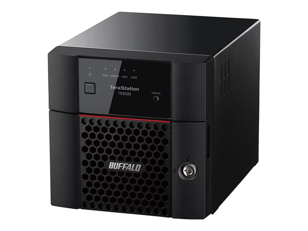 BUFFALO TeraStation 3030 Series TS3230DN - NAS server - 2 bays - 8 TB - HDD 4 TB x 2 - RAID 1, RAID 0, JBOD - RAM 2 GB - Gigabit TS3230DN0802