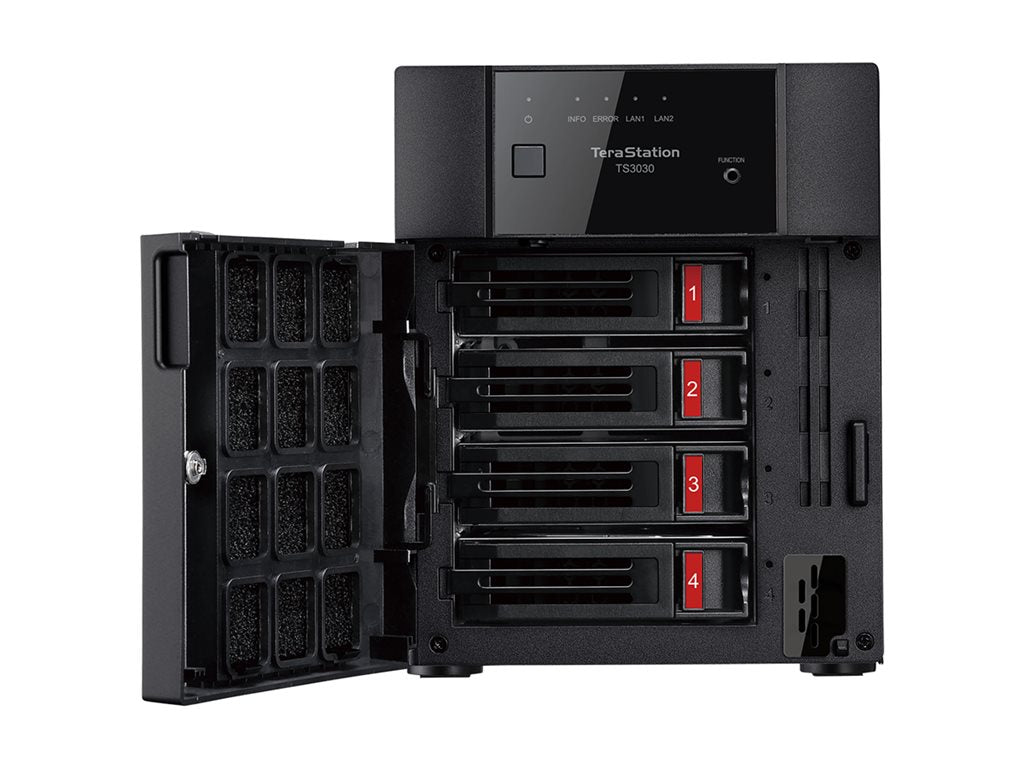 BUFFALO TeraStation 3030 Series TS3430DN - NAS server - 4 bays - 32 TB - HDD 8 TB x 4 - RAID 1, RAID 0, JBOD, 5, 6, 10 - RAM TS3430DN3204