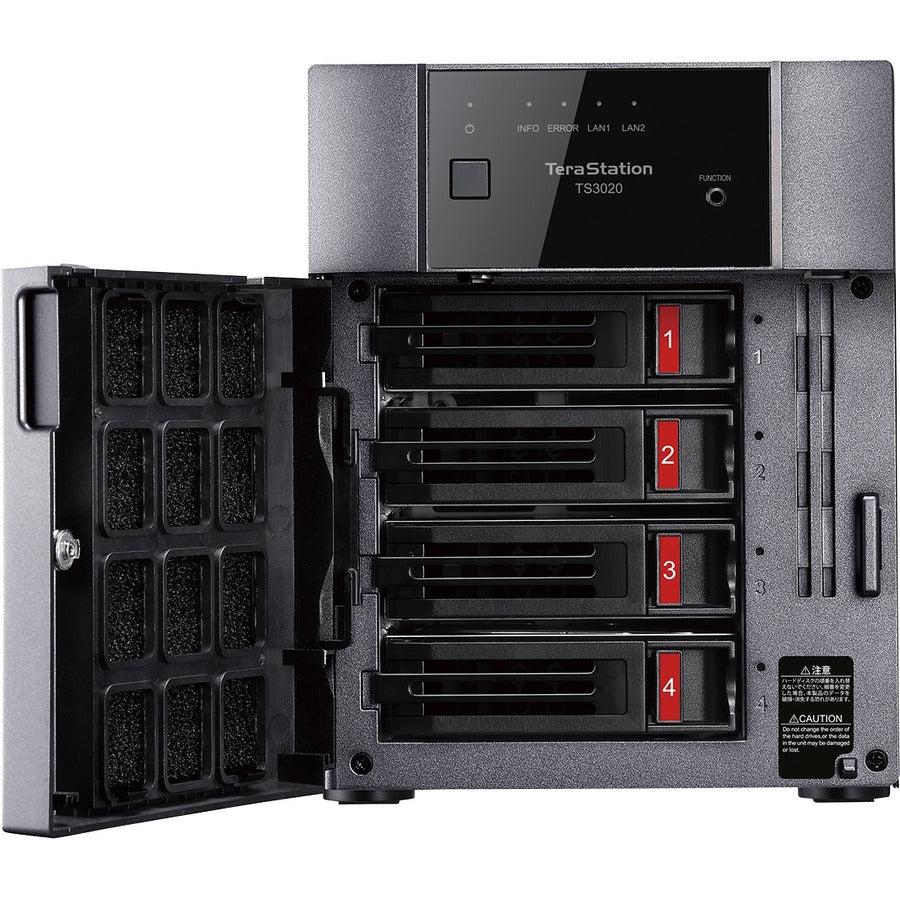 BUFFALO TeraStation 3420 4-Bay SMB 16TB (4x4TB) Desktop NAS Storage w/ Hard Drives Included TS3420DN1604