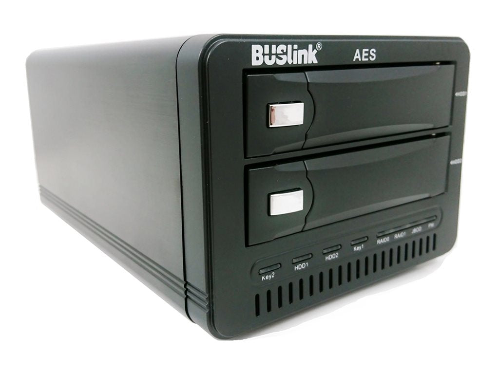BUSlink CSE15TB2SDG2 - Hard drive array - 15 TB - 2 bays - SSD 7.5 TB x 2 - SATA 6Gb/s, USB 3.2 Gen 2 (external) - TAA Compliant