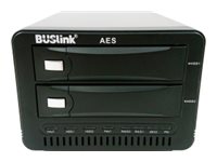BUSlink CSX15TB2SDG2R1KKB - Hard drive array - 15 TB - 2 bays - SSD 7.5 TB x 2 - SATA 6Gb/s, USB 3.2 Gen 2 (external) - TAA Compliant