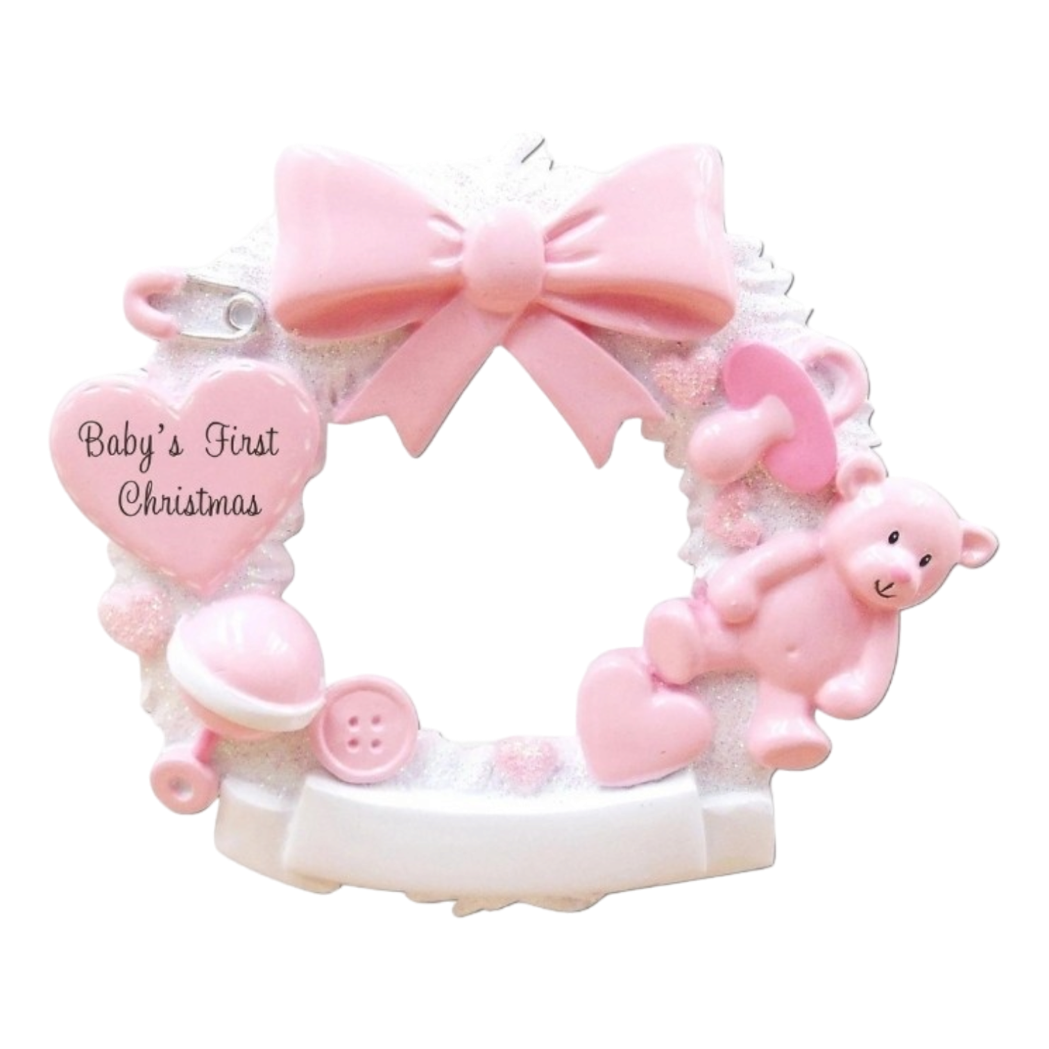 Baby Girl Wreath - Ornament