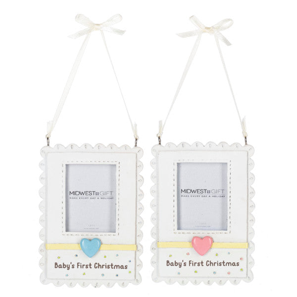 Baby's First Christmas - Photo Frame Ornament -