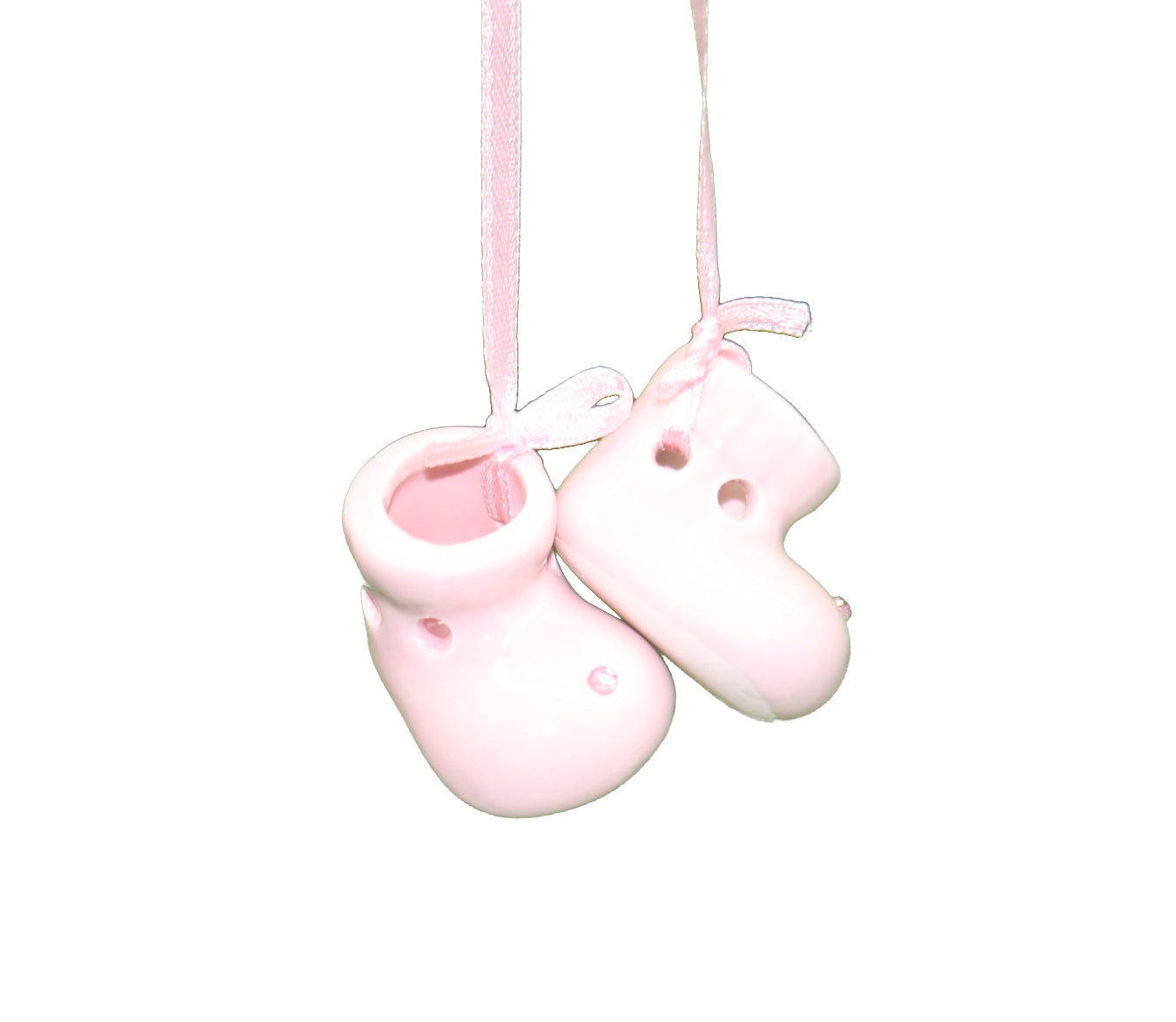 Baby's First Christmas Porcelain Booties Ornament -