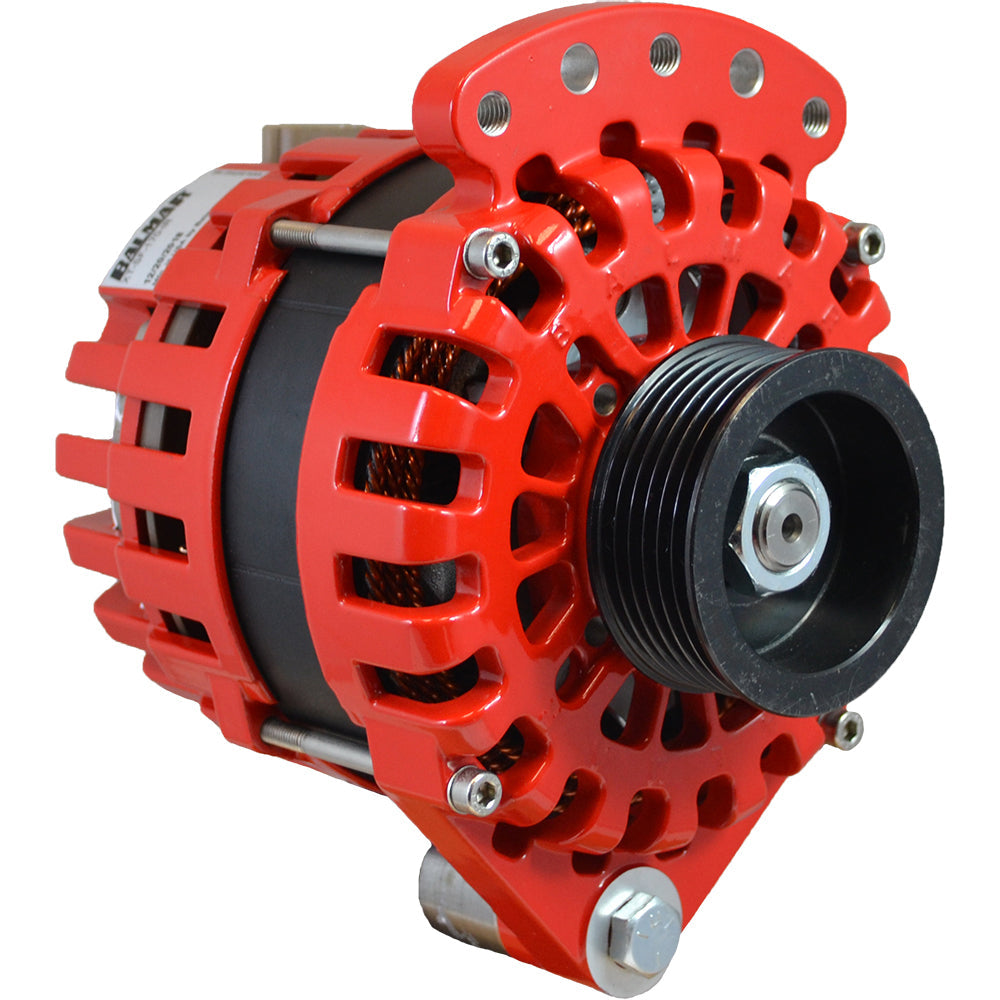 Balmar Alternator 170AMP, 12V, 1-2" Single Foot, K6 Pulley w/Internal Regulator &amp;