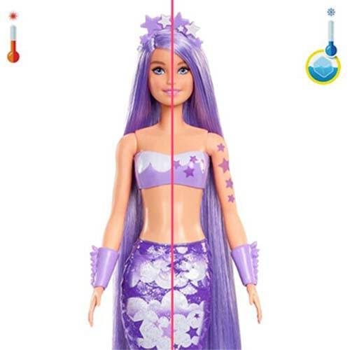 Barbie Color Reveal Mermaid Doll with Surprise Accessories for Kids