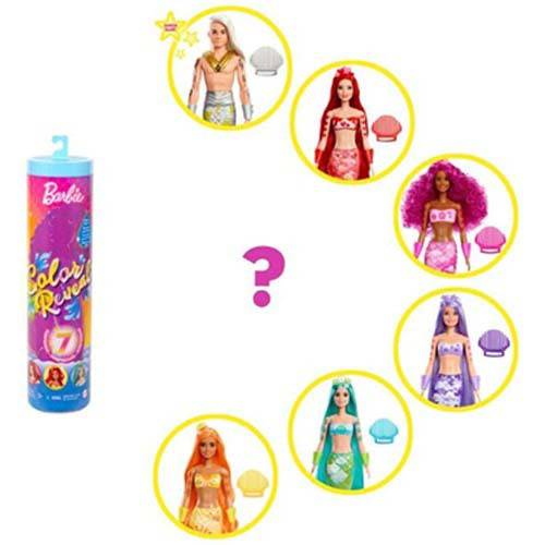 Barbie Color Reveal Mermaid Doll with Surprise Accessories for Kids