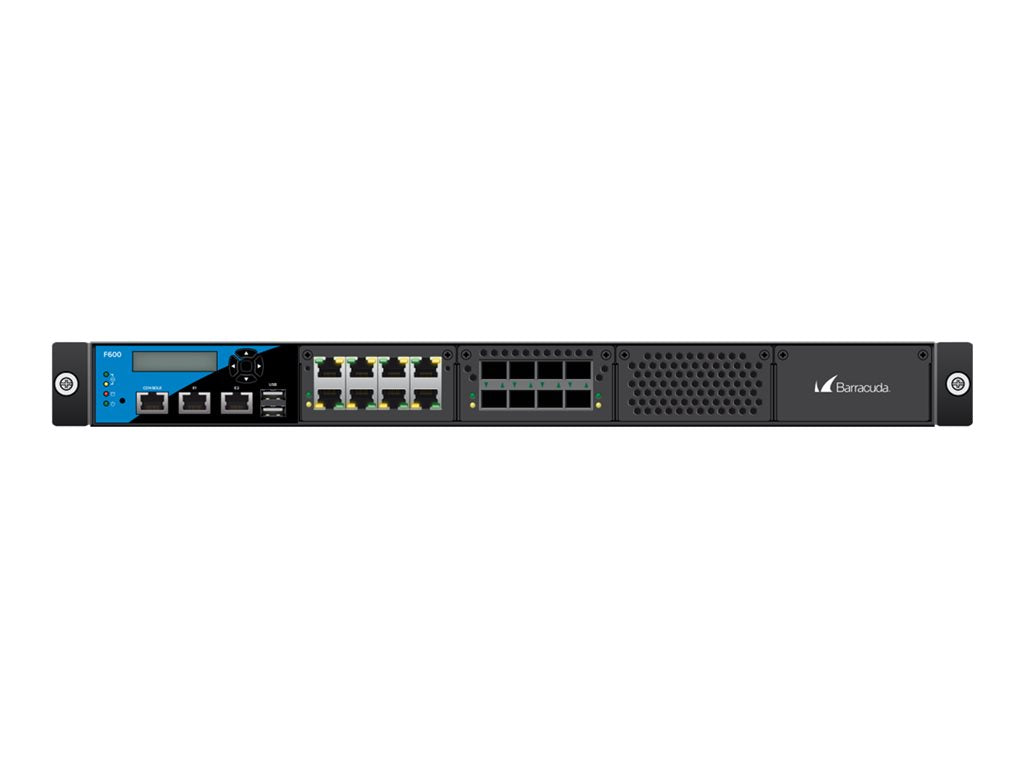 Barracuda CloudGen Firewall F-Series F600 model F20 - Cold Spare - firewall - 1GbE - 1U - rack-mountable