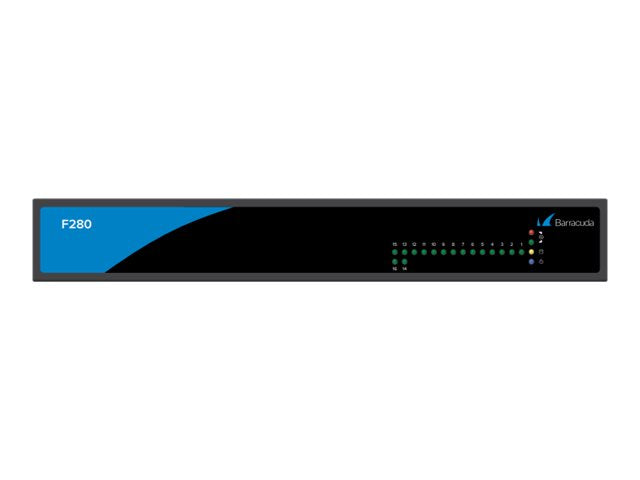 Barracuda CloudGen Firewall F280C - Cold Spare - security appliance - 1GbE - Wi-Fi - 2.4 GHz - AC 90 - 264 V - desktop