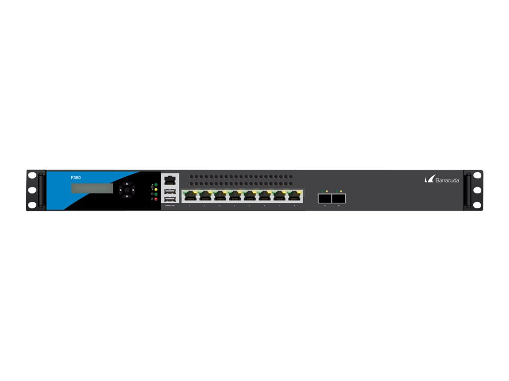 Barracuda CloudGen Firewall F380B - Cold Spare - security appliance - 1GbE, 10 GigE optical - 1U - rack-mountable
