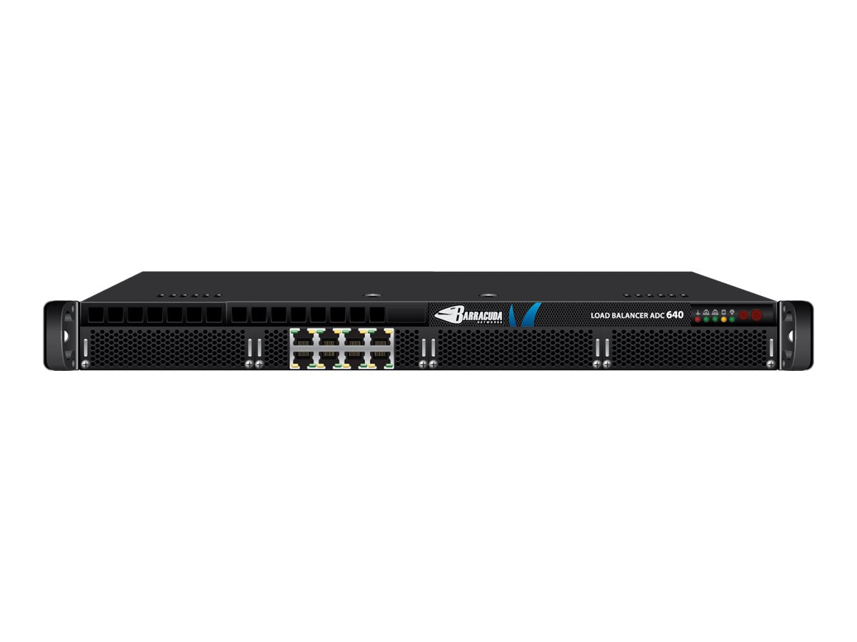 Barracuda Load Balancer ADC 640 - Load balancing device - 8 ports - GigE - 1U - rack-mountable BBF640B