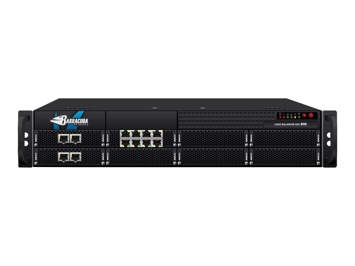 Barracuda Load Balancer ADC 842 - Load balancing device - 10 ports - 1GbE, 10Gb Fibre Channel - 2U - rack-mountable BBF842B