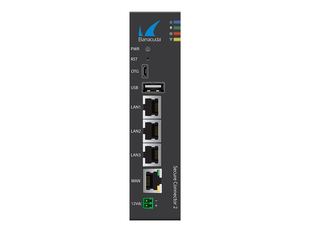 Barracuda Secure Connector SC2.1 - Security appliance - 1GbE - Wi-Fi - 2.4 GHz - DC power - wall / DIN rail mountable BNGFSC21A