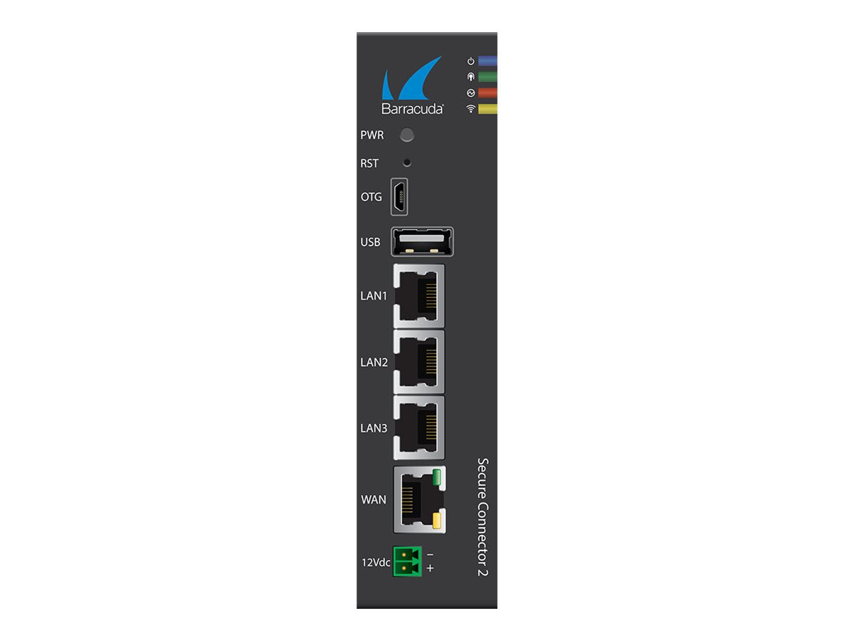 Barracuda Secure Connector SC2.1 - Security appliance - 1GbE - Wi-Fi - 2.4 GHz - DC power - wall / DIN rail mountable BNGFSC21A