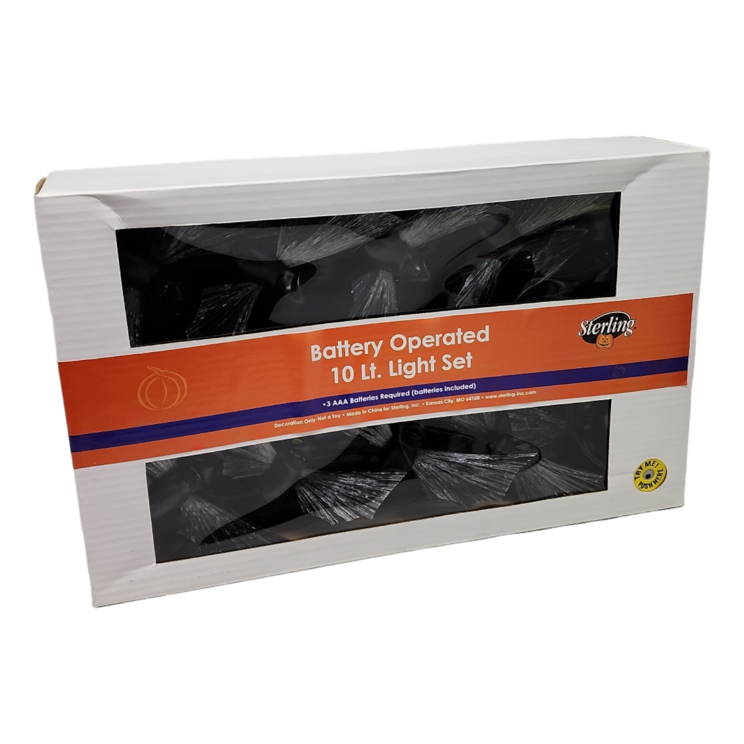 Bat - Fiber Optic 10 Light Set with Sound