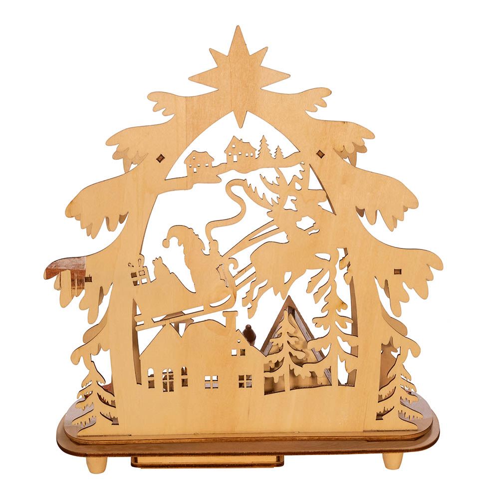 Battery-Operated LED Village House