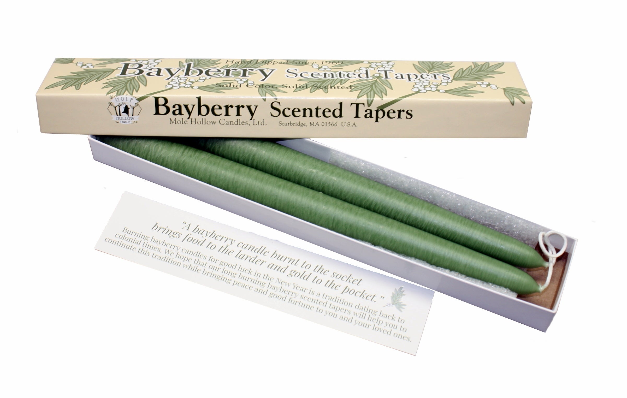 Bayberry Scented Taper Candles