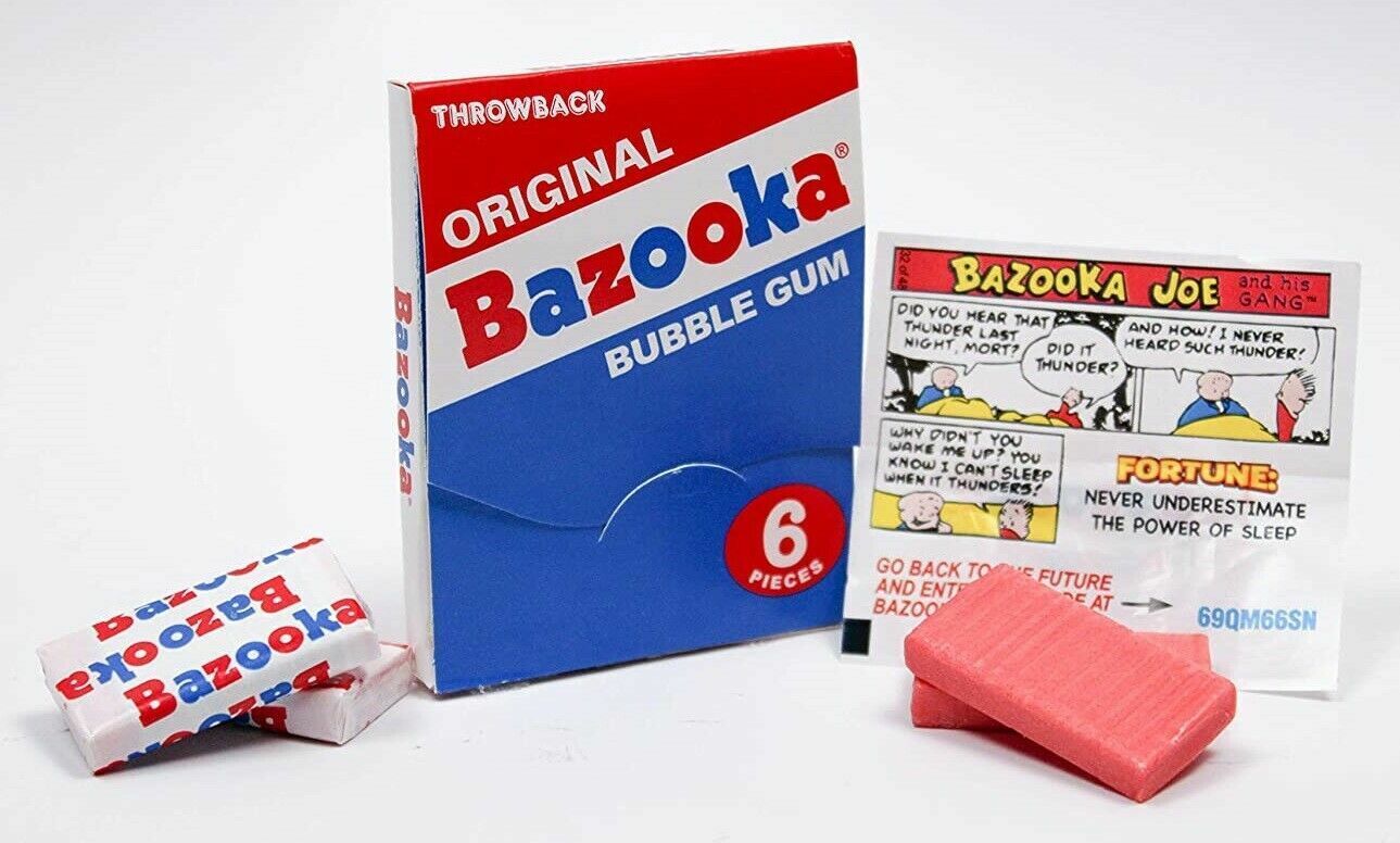 Bazooka Bubble Gum 6 piece Wallet