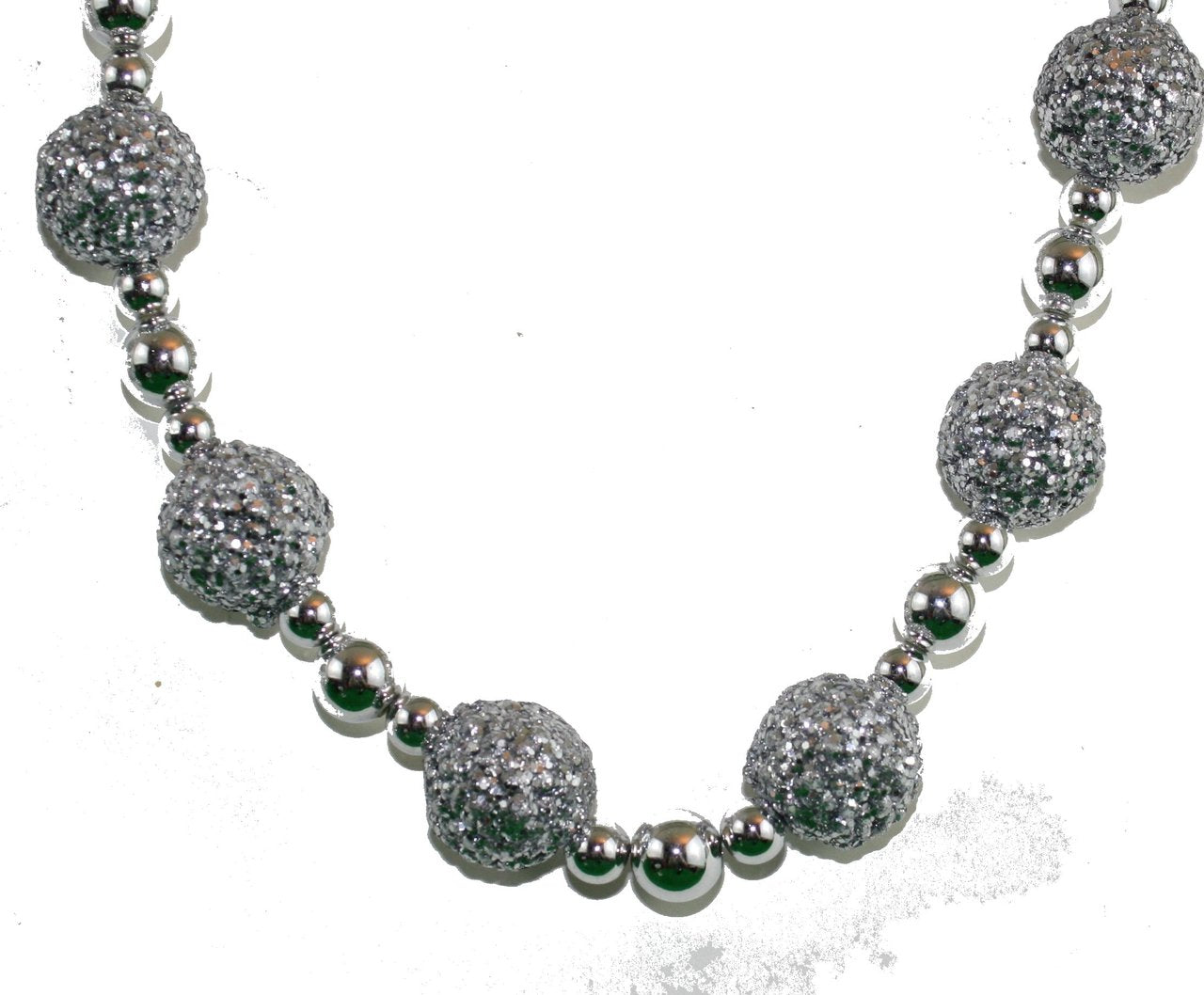 Beaded Garland Silver - 72"