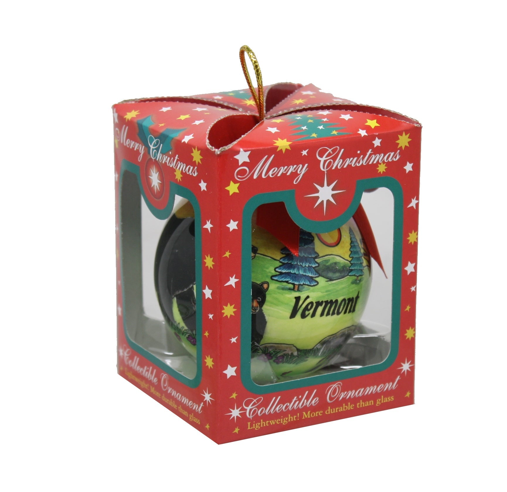 Bear Scene 3" Ball Ornament Boxed