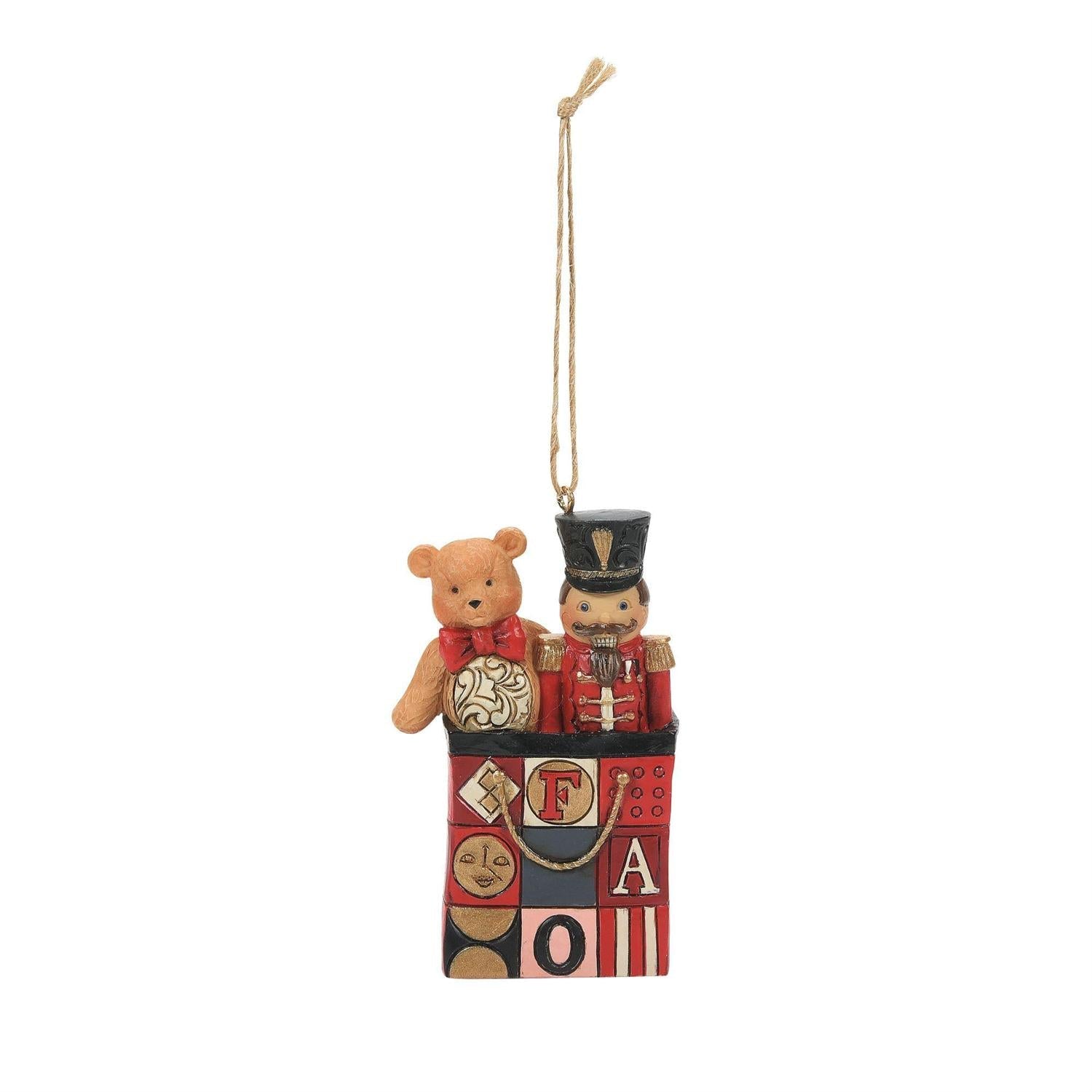 Bear and Nutcracker FAO Schwartz Ornament