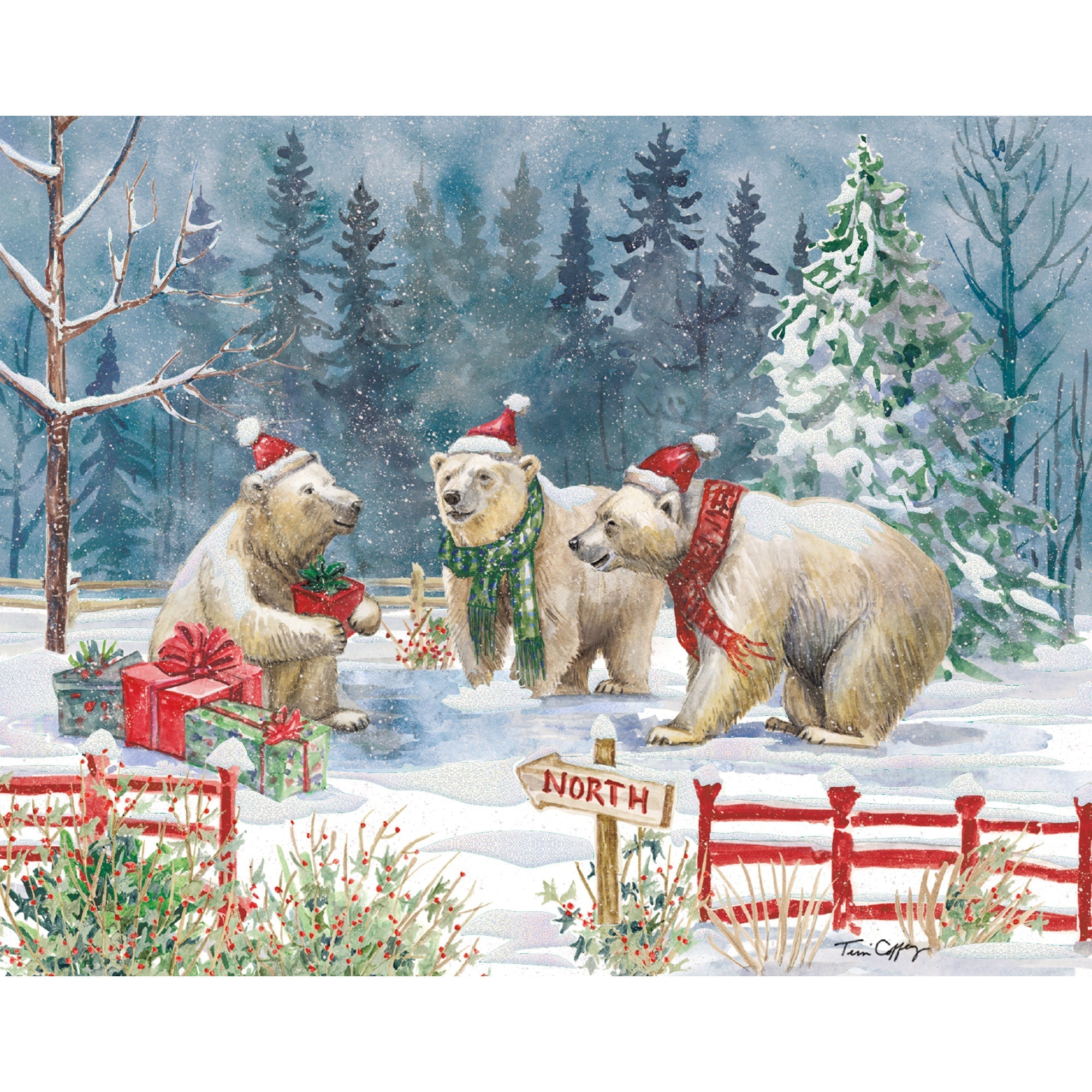 Beary Merry Christmas Boxed Christmas Cards