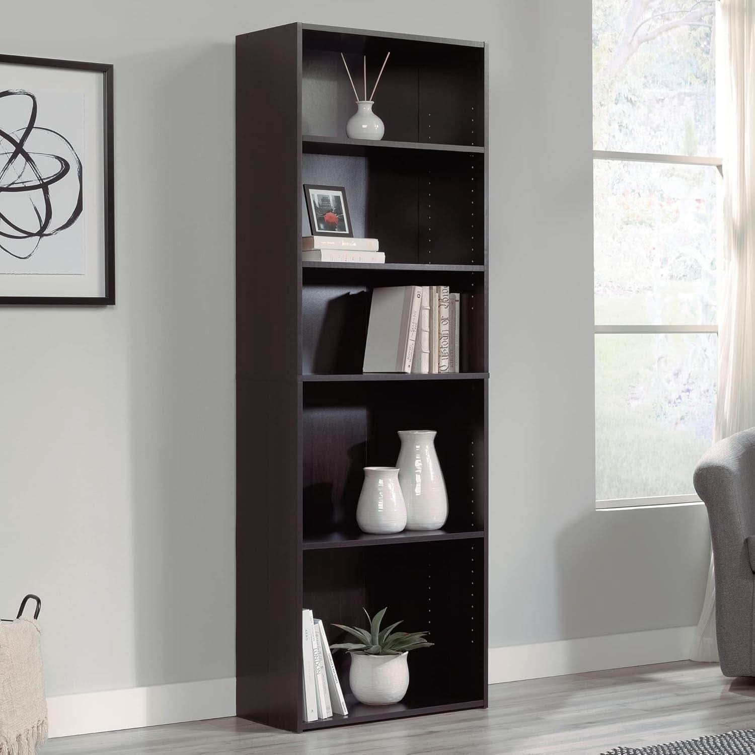 Beginnings Cinnamon Cherry 3 Shelf Bookcase With Adjustable Shelves