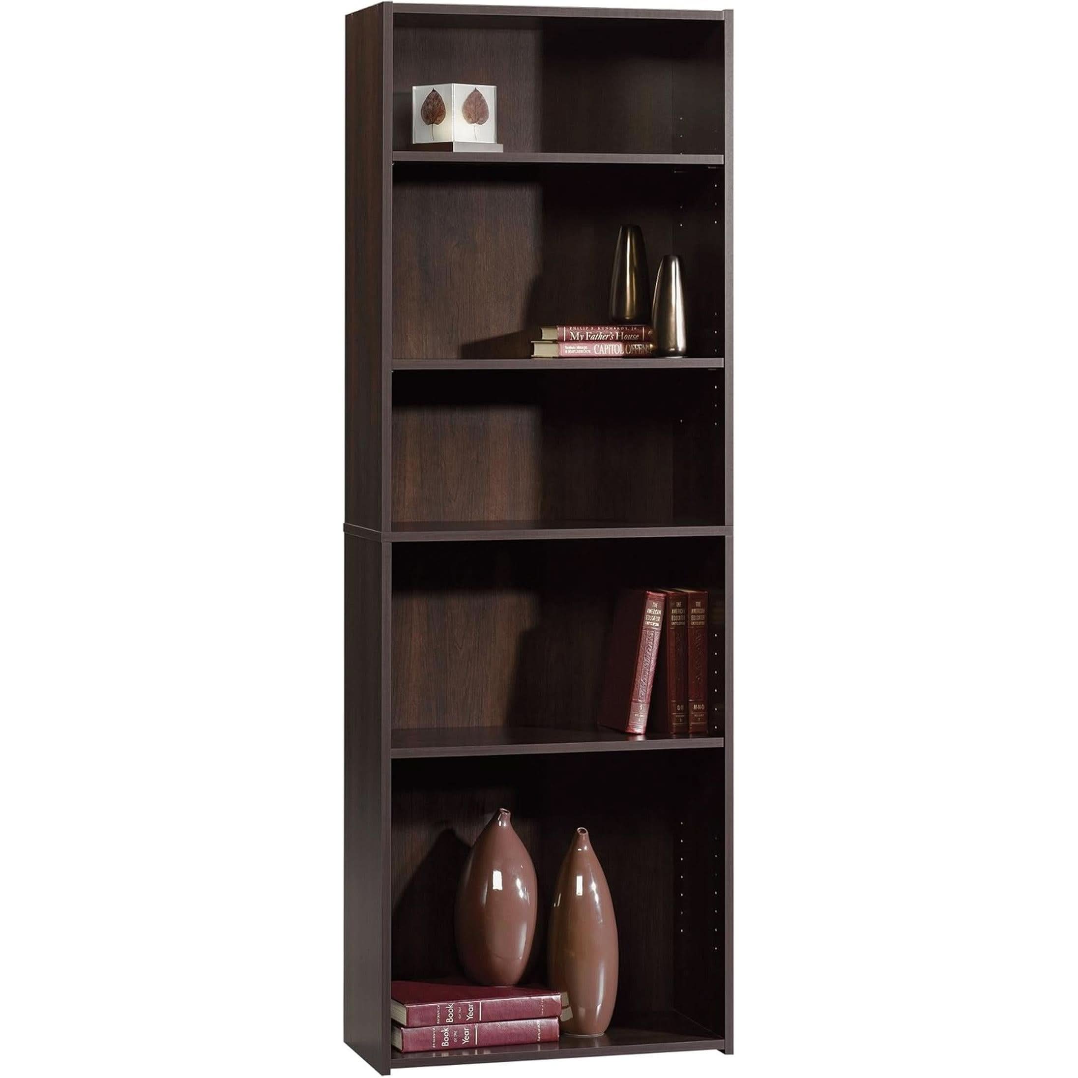 Beginnings Cinnamon Cherry 3 Shelf Bookcase With Adjustable Shelves