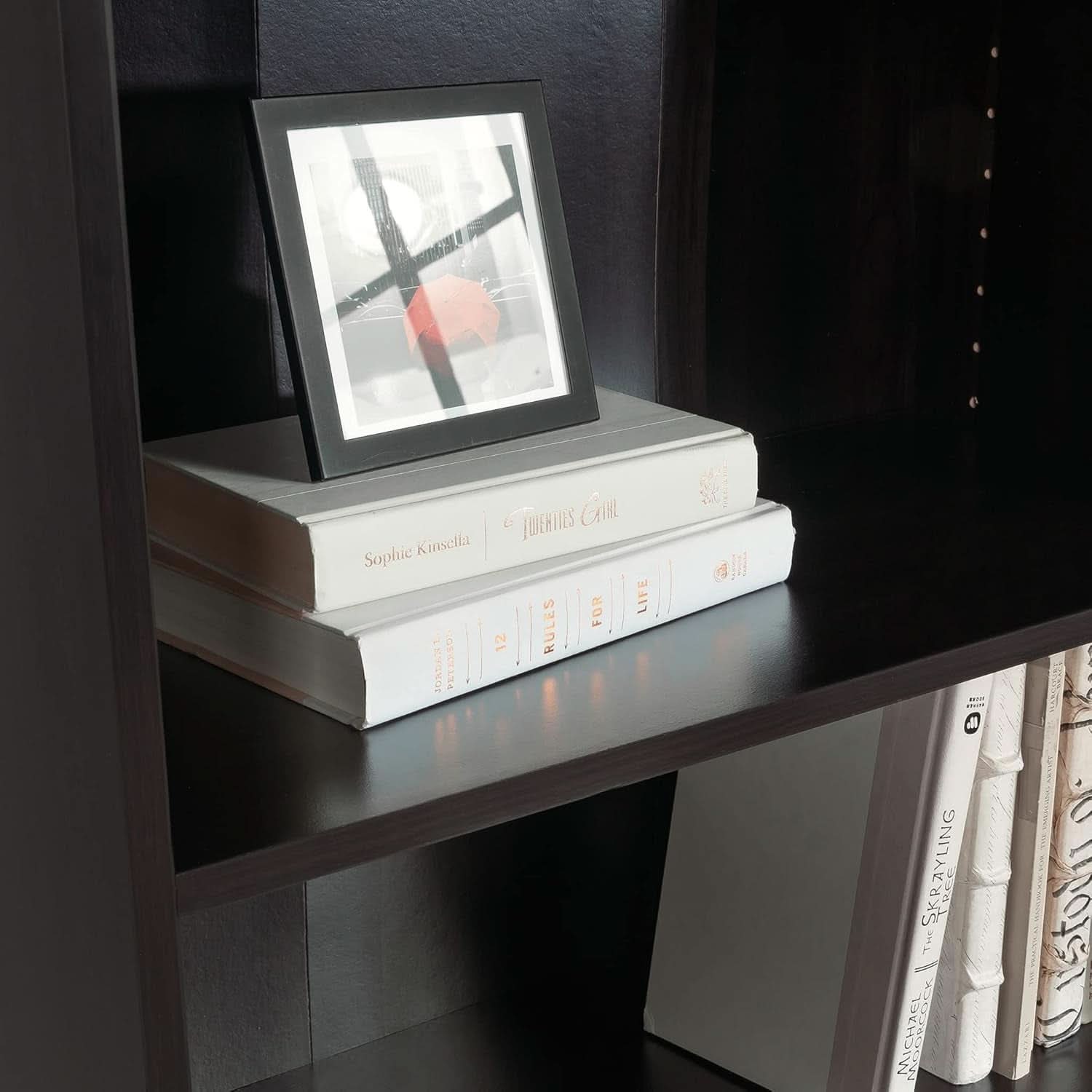 Beginnings Cinnamon Cherry 3 Shelf Bookcase With Adjustable Shelves